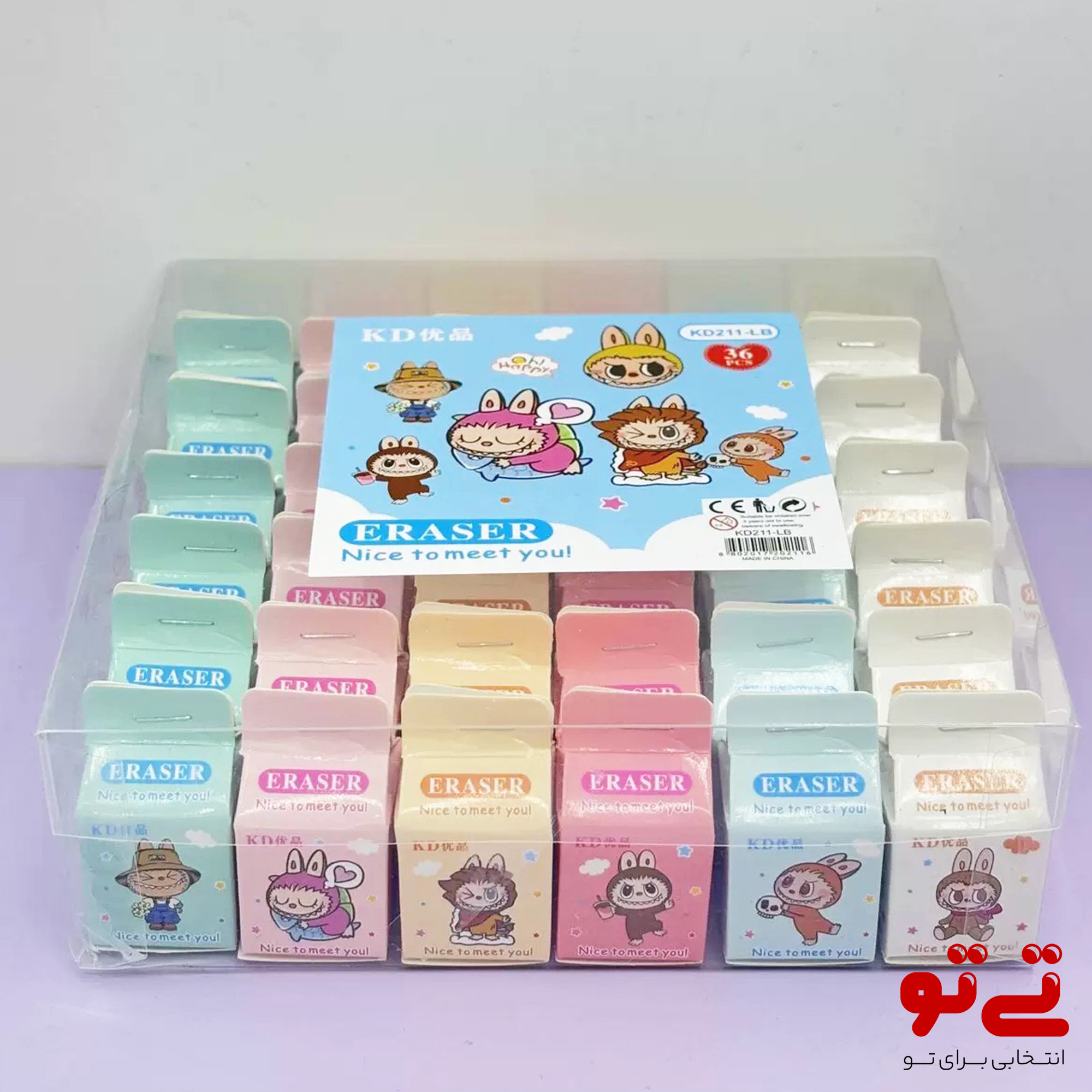 پاکن شیر پاکتی طرح لبوبو مدل2617